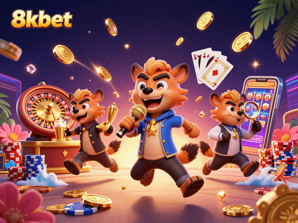 Experience vibrant casino excitement with 8xbet's playful hyenas, joyful games, and dazzling winnings.