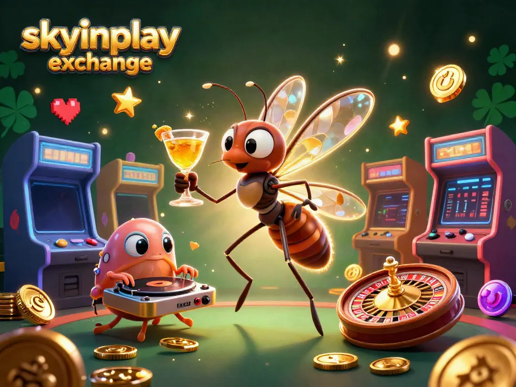 Engage with the vibrant action in skyinplay exchange featuring unique casino characters and elements.