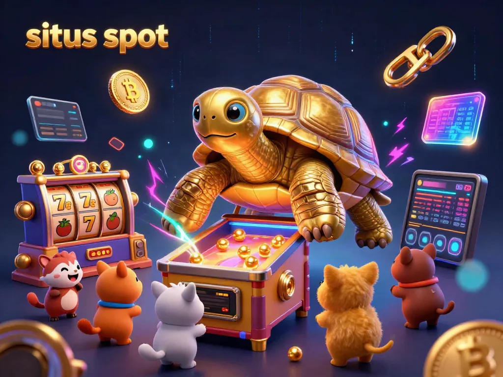 Bermain slot gacor di situs slot dengan simbol buah, jackpot, dan interaksi hewan kecil yang antusias.