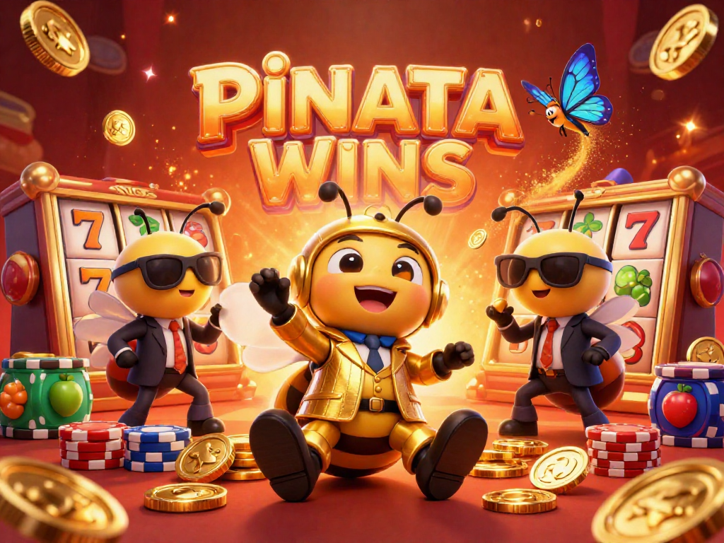 Experience thrilling gameplay with pinatawinsslot as animated characters engage in vibrant slot action amidst rich visuals.