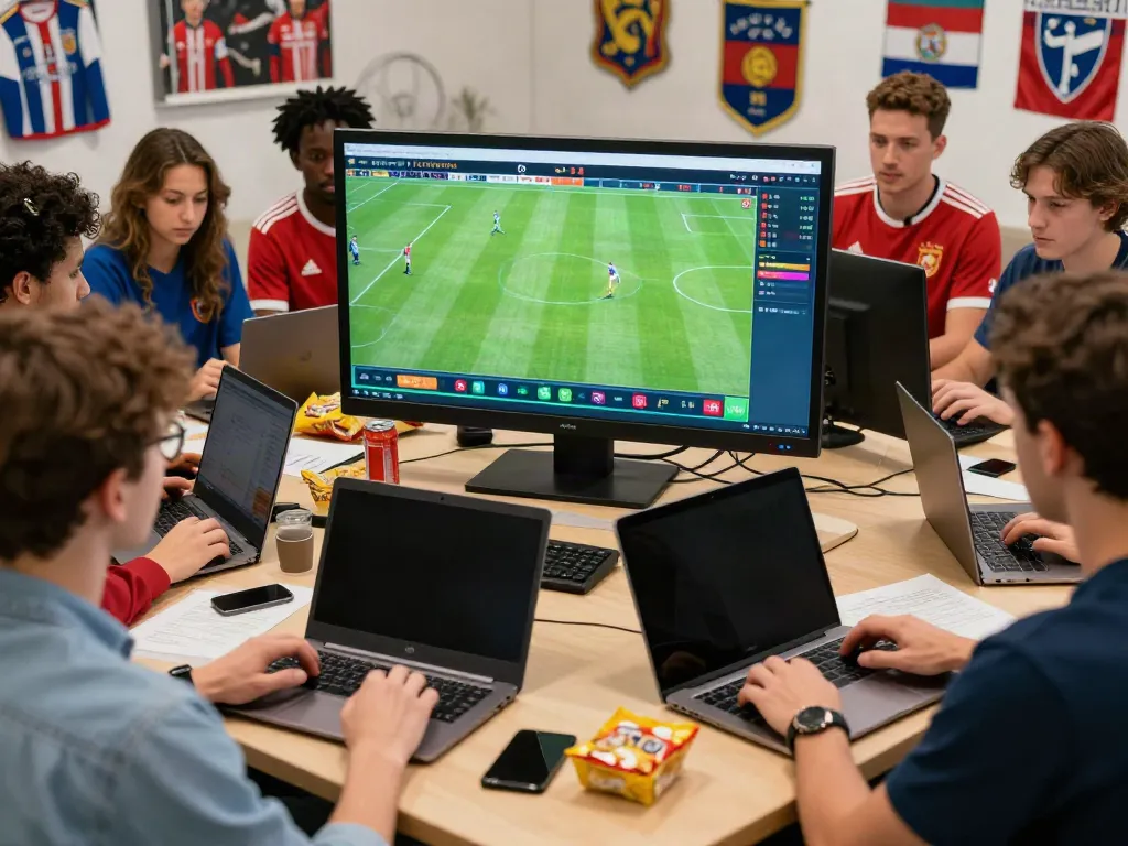 WWBOLA sports betting scene with fans analyzing matches in excitement.