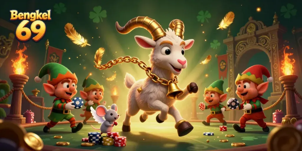Engage in thrilling gameplay at Bengkel 69's festive casino with Krampus, the angel mouse, and mischievous gremlins!