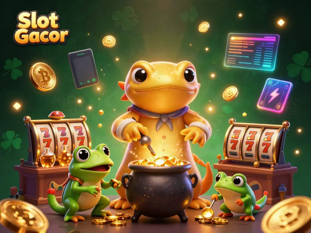 Experience the excitement of Slot Gacor with golden alchemists and enchanting casino elements.