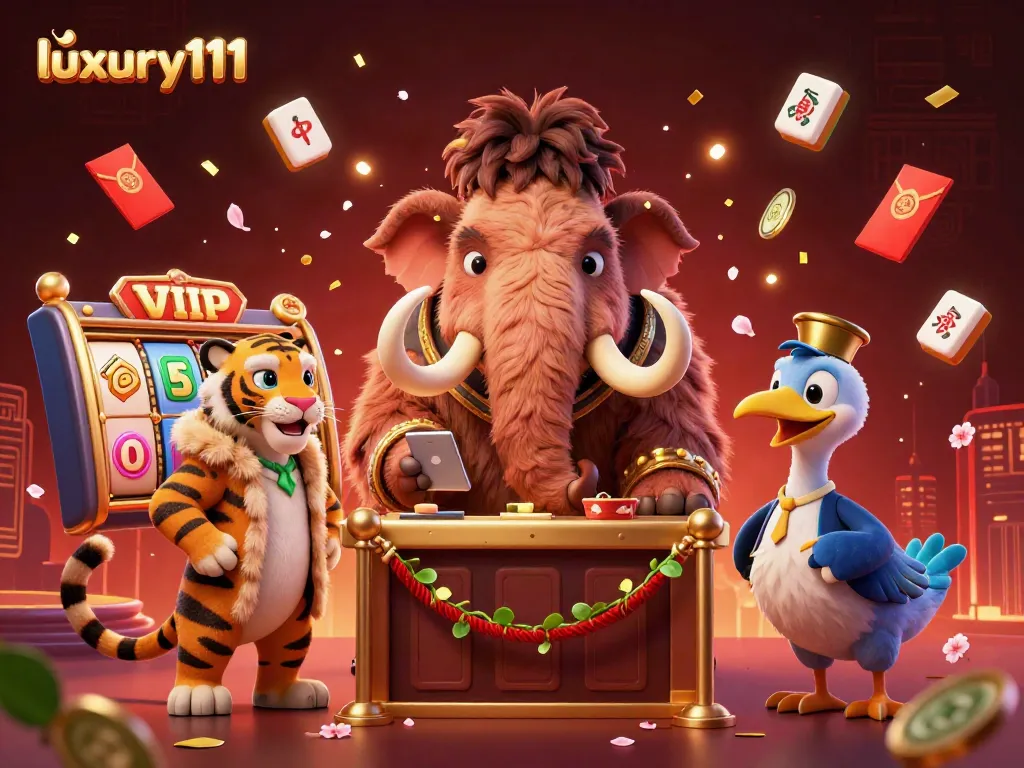 Experience the thrilling ambiance of luxury111, where vibrant slots spin amidst whimsical characters.