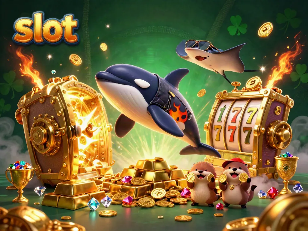 Catch the excitement of slot gaming with animated characters and golden treasures.