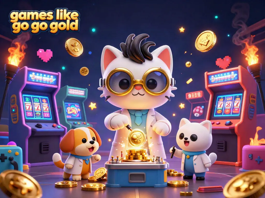 Experience thrilling gameplay in games like go go gold amidst colorful 3D casino elements.