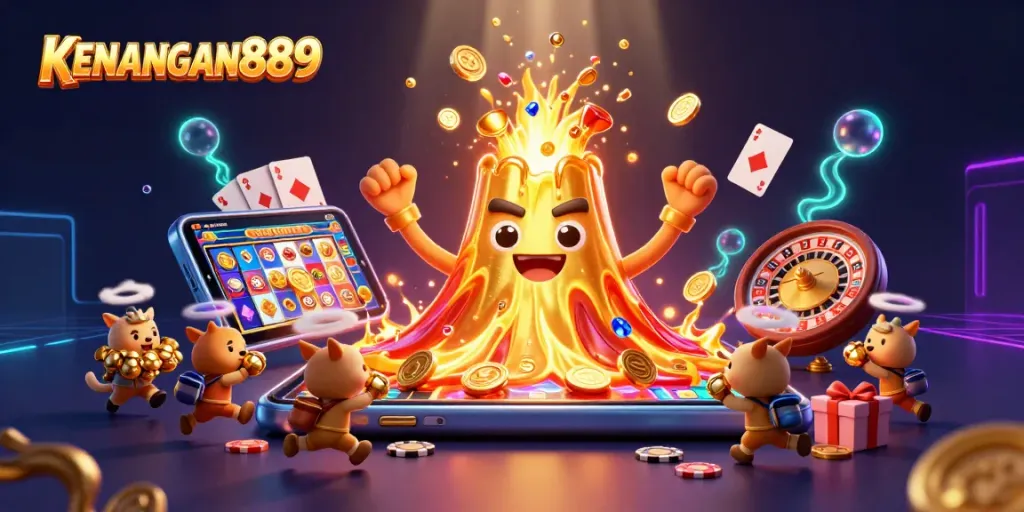 Engage with exciting slots and treasures at KENANGAN889's vibrant gaming scene.