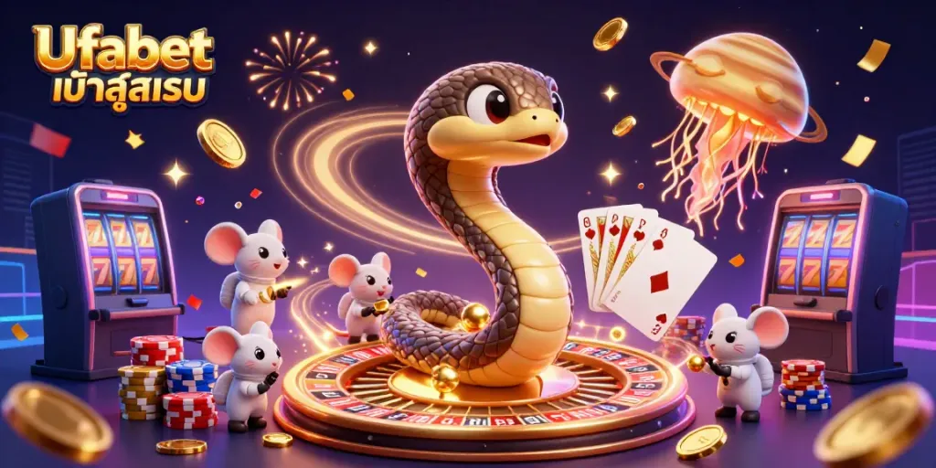 Engage with the thrilling world of Ufabet เข้าสู่ระบบ as cosmic characters bet on a celestial roulette.