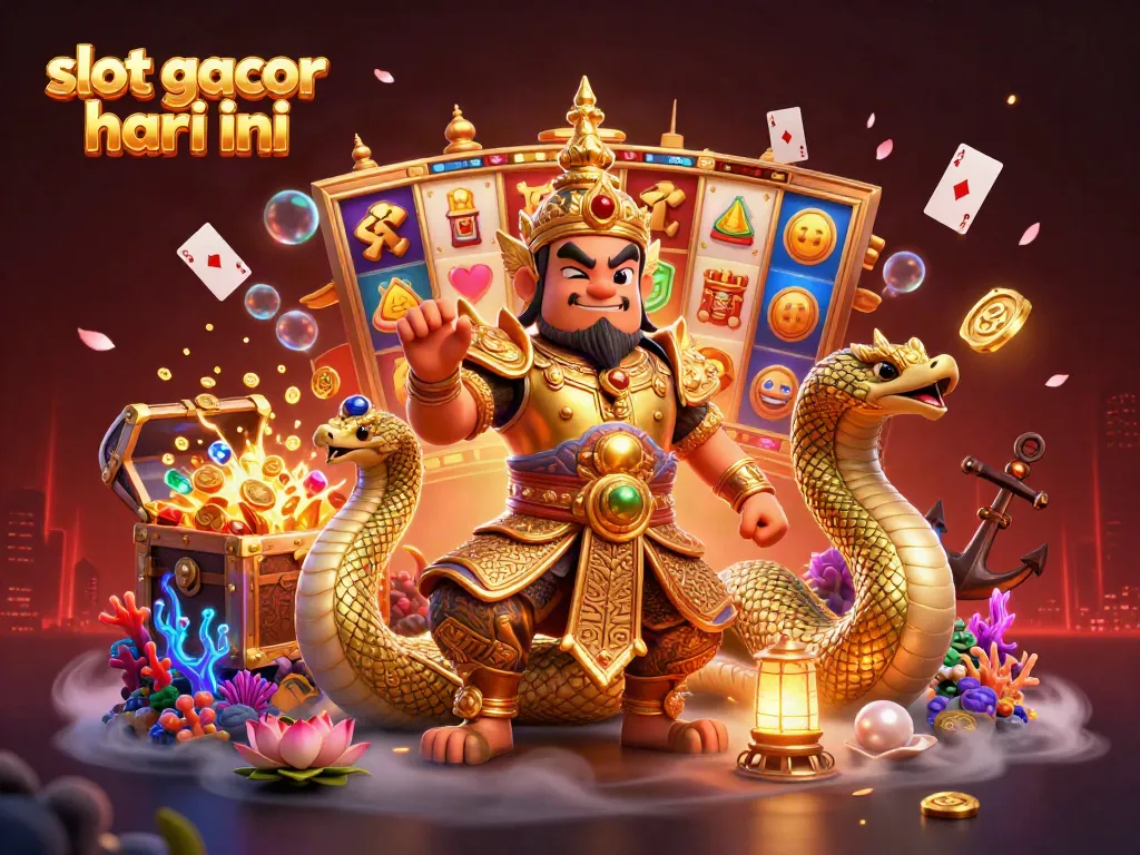Slot gacor hari ini menghadirkan ilustasi 3D kartun yang memikat dengan penjaga kuil dan elemen kasino.