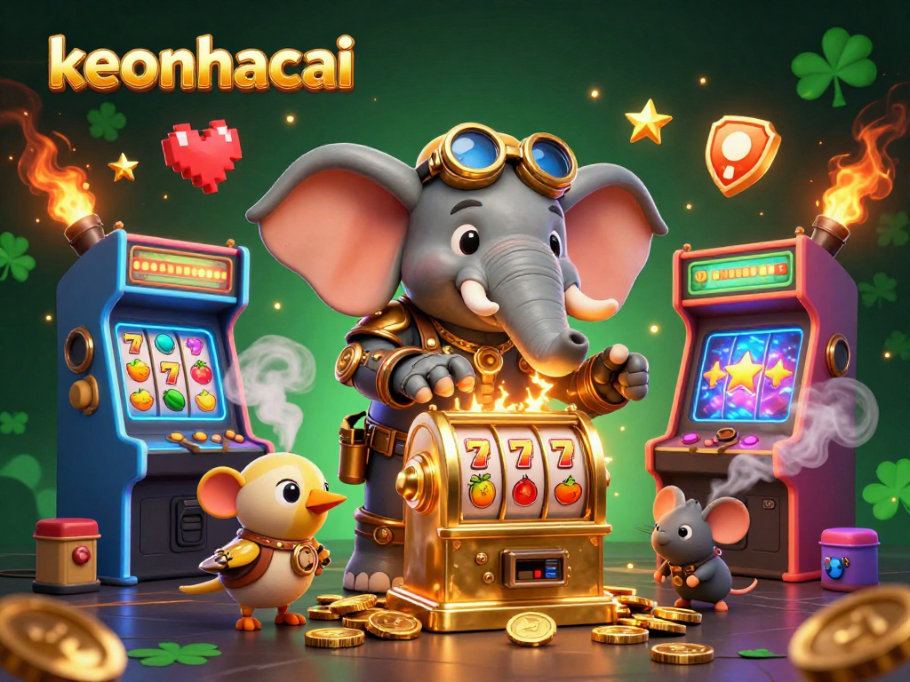 Spin the golden slot machine with keonhacai and experience thrilling wins in the vibrant casino scene.
