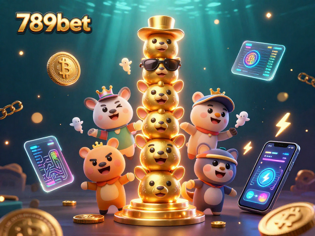 Play and win at 789bet with vibrant 3D cartoon elements of casino gaming and digital finance.